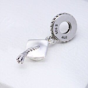 Pandora Graduation Cap Dangle Charm S925 Sterling Silver with box